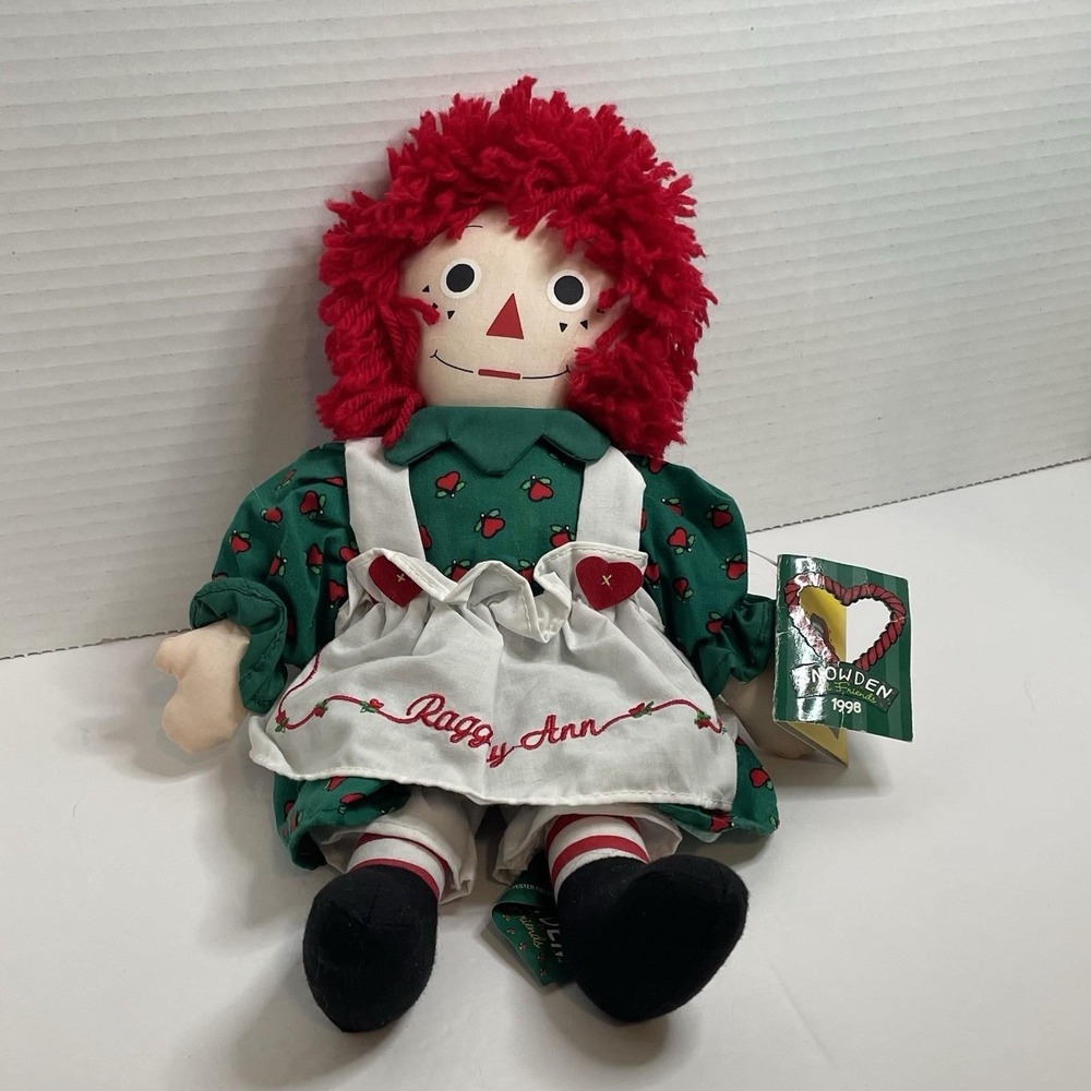 Raggedy Ann Dolls Snowden and Friends Plush 1998 Vintage Art